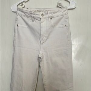 American Eagle Outfitters Cream Denim Jeans